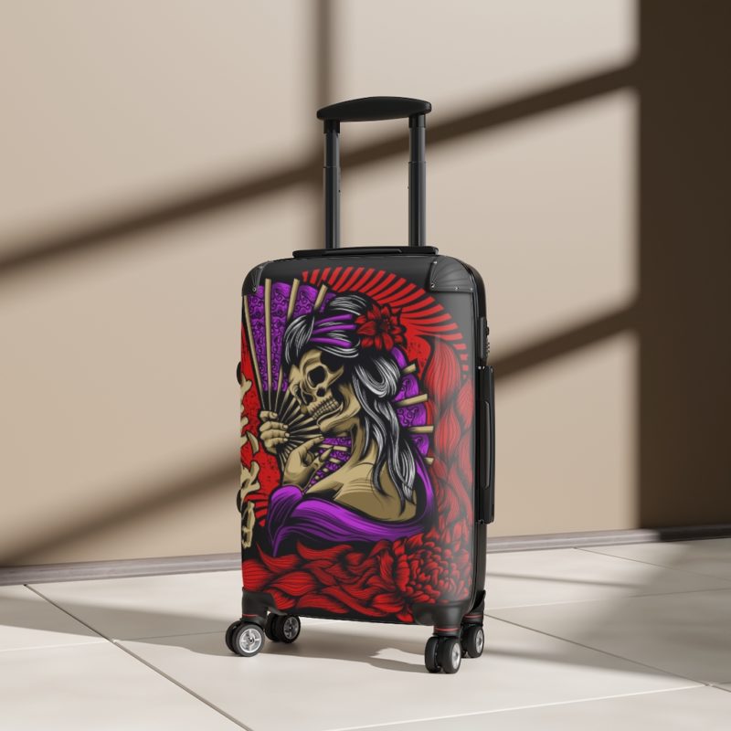 Japanese Skull Geisha - Cabin Suitcase - Image 4