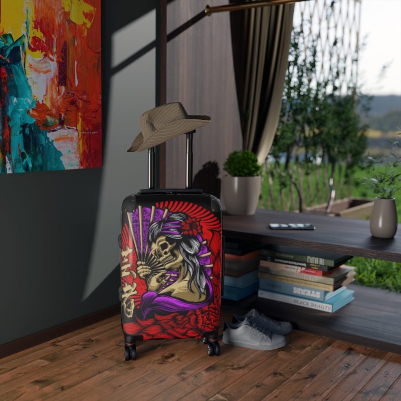 Japanese Skull Geisha - Cabin Suitcase - Image 5