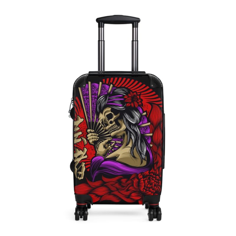 Japanese Skull Geisha - Cabin Suitcase