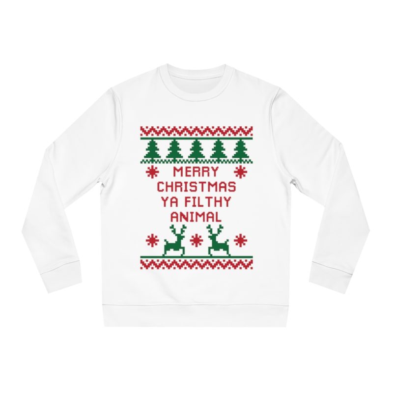 Merry Christmas You Filthy Animal - Unisex Changer Sweatshirt - Image 2