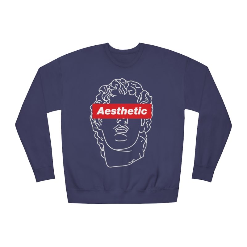 Aesthetic Unisex Fleece Sweatshirt - Image 3