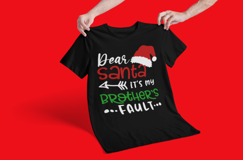Dear Santa, it's my brothers fault -Kids Fine Jersey Tee