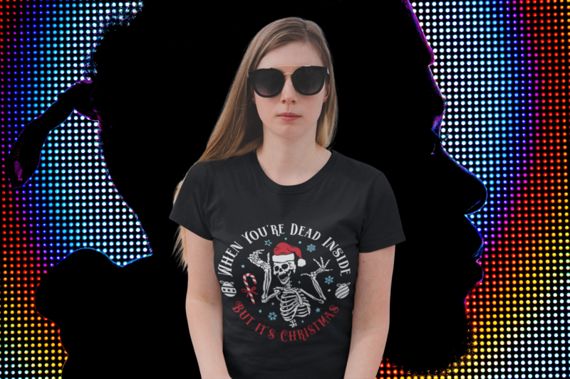 When You're Dead Inside, But It's Christmas - Unisex Jersey Short Sleeve Tee - Image 7