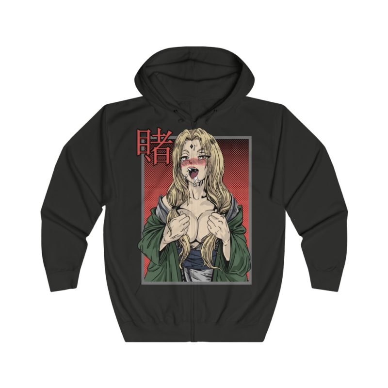 ECCHI Anime  Manga Girl Unisex Full Zip Hoodie