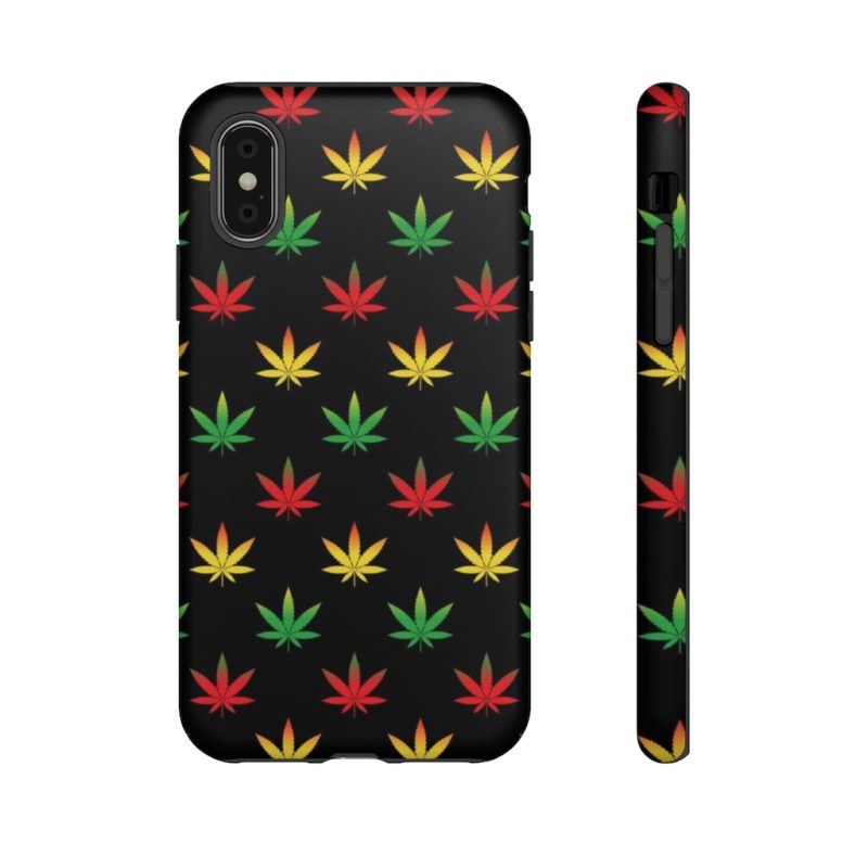 420 Weed Print iPhone - Samsung Galaxy Tough Cases - Image 36