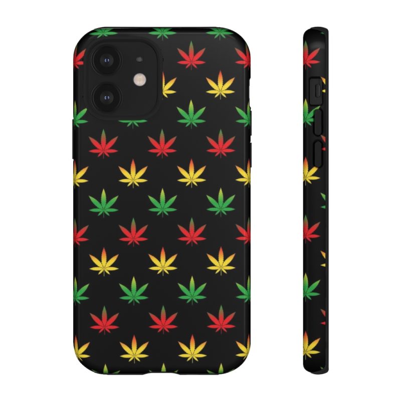 420 Weed Print iPhone - Samsung Galaxy Tough Cases - Image 41