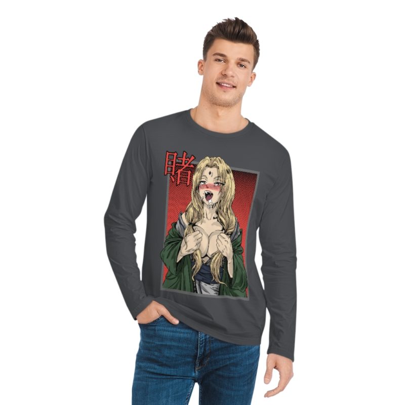 ECCHI Anime Men's Organic Sparker Long Sleeve Shirt - Image 6