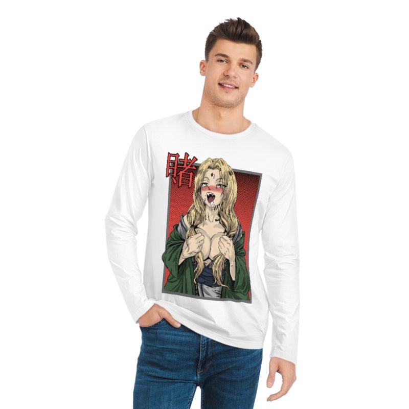 ECCHI Anime Men's Organic Sparker Long Sleeve Shirt - Image 4