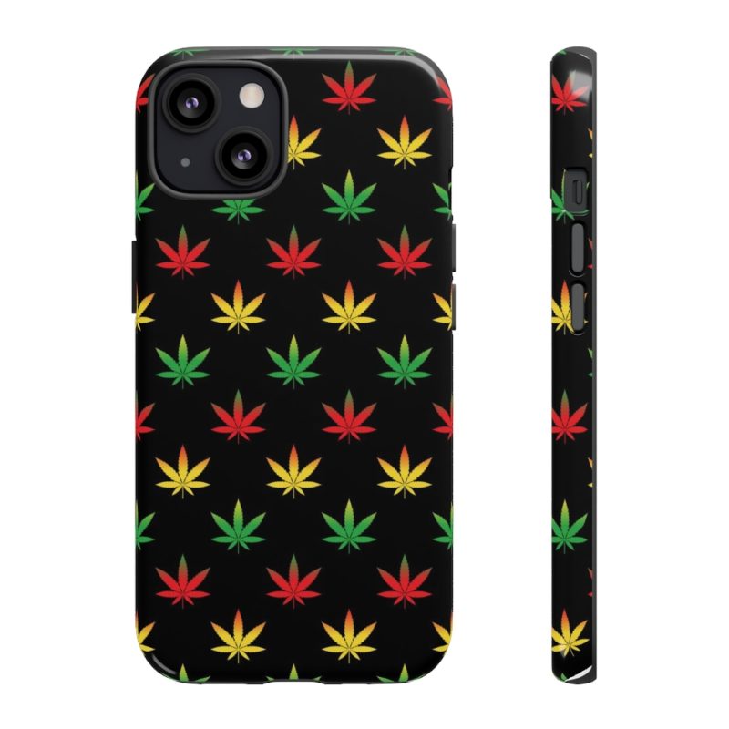 420 Weed Print iPhone - Samsung Galaxy Tough Cases - Image 2