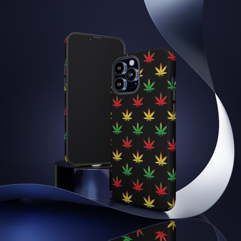 420 Weed Print iPhone - Samsung Galaxy Tough Cases - Image 24