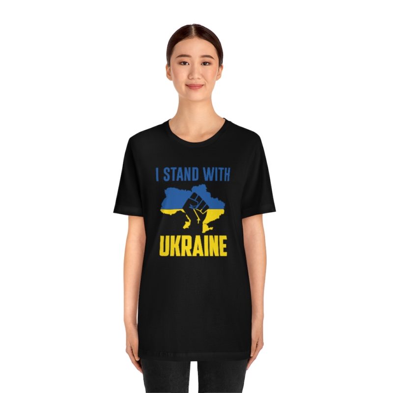 I Stand with Ukraine - Unisex Jersey Short Sleeve Tee - Image 8