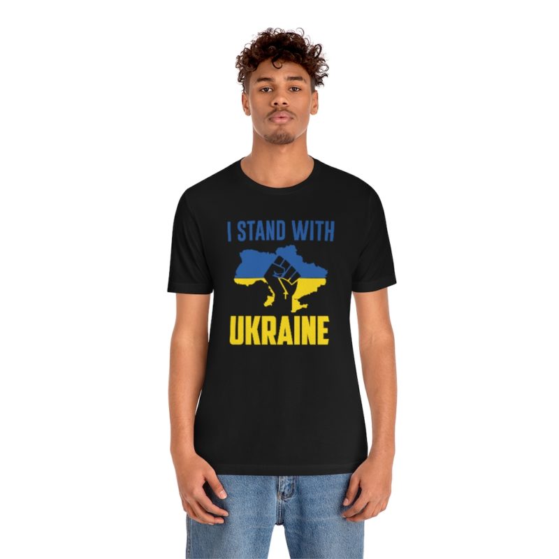 I Stand with Ukraine - Unisex Jersey Short Sleeve Tee - Image 9