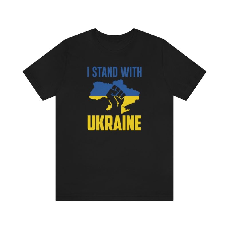 I Stand with Ukraine - Unisex Jersey Short Sleeve Tee - Image 7
