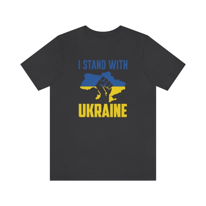 I Stand with Ukraine - Unisex Jersey Short Sleeve Tee - Image 10