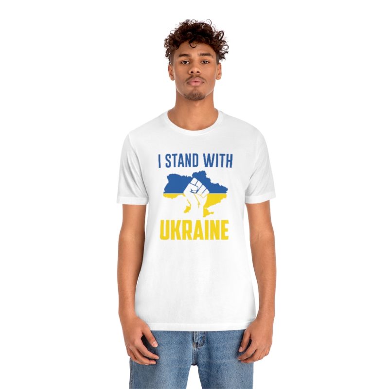 I Stand with Ukraine - Unisex Jersey Short Sleeve Tee - Image 6
