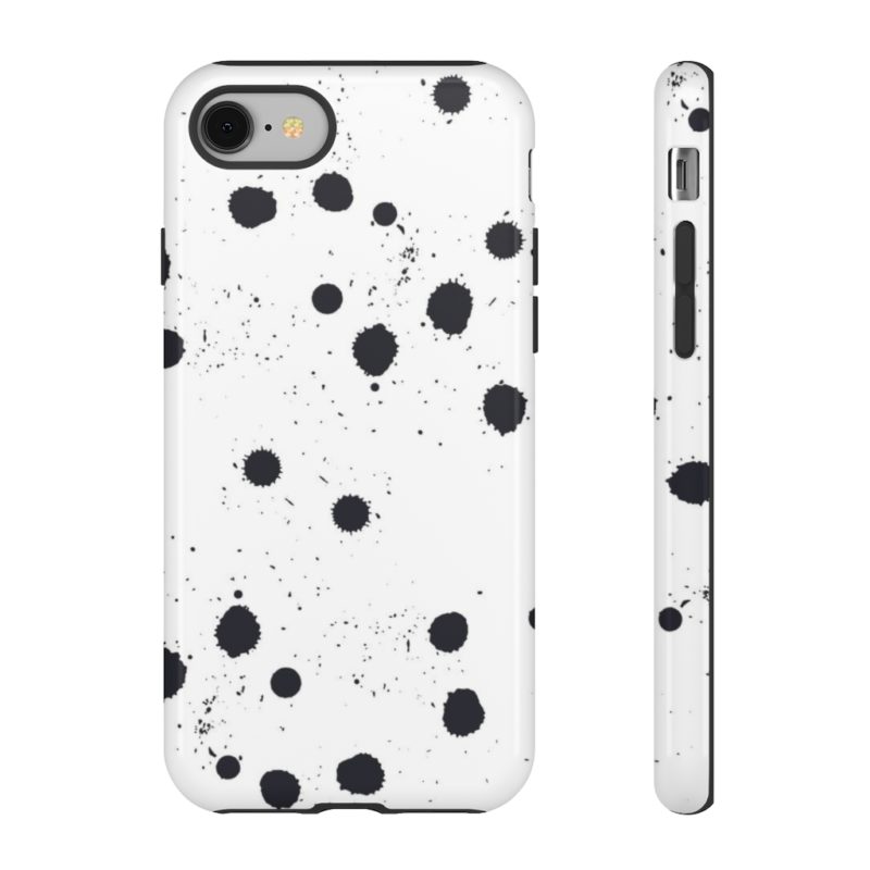 Black splattered dots - Phone Cases - Image 59