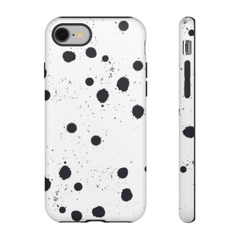 Black splattered dots - Phone Cases - Image 60