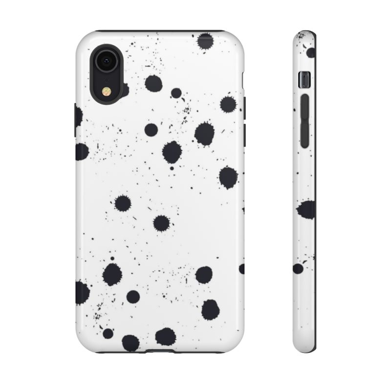 Black splattered dots - Phone Cases - Image 53