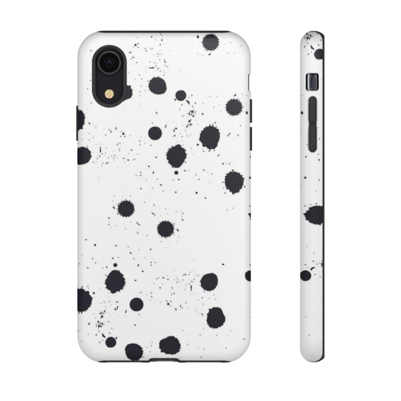 Black splattered dots - Phone Cases - Image 54