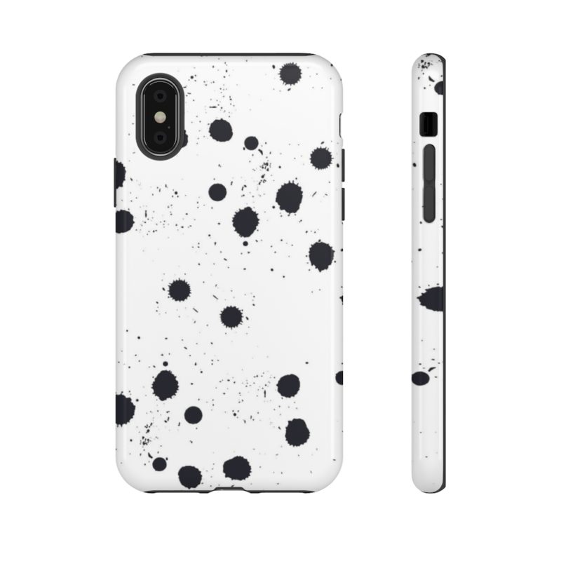 Black splattered dots - Phone Cases - Image 57