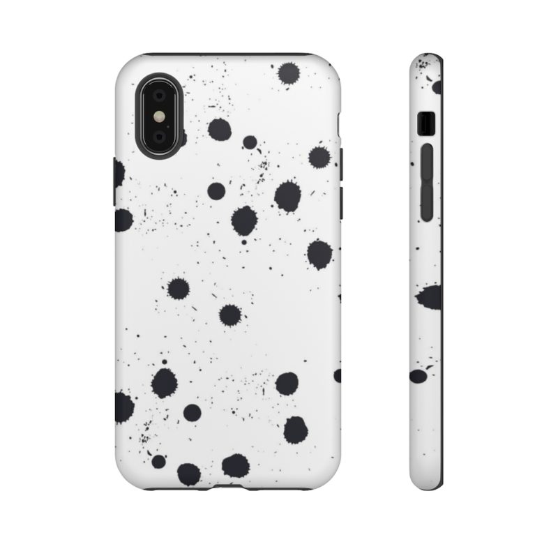 Black splattered dots - Phone Cases - Image 58