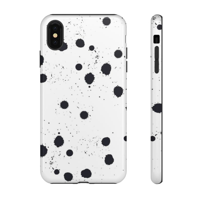 Black splattered dots - Phone Cases - Image 55