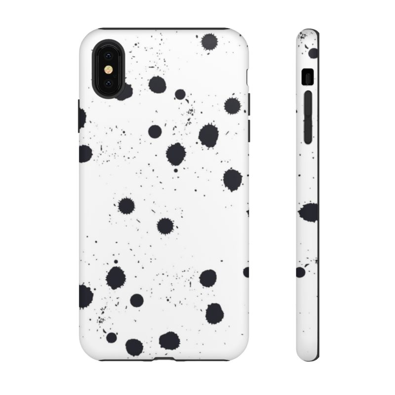 Black splattered dots - Phone Cases - Image 56