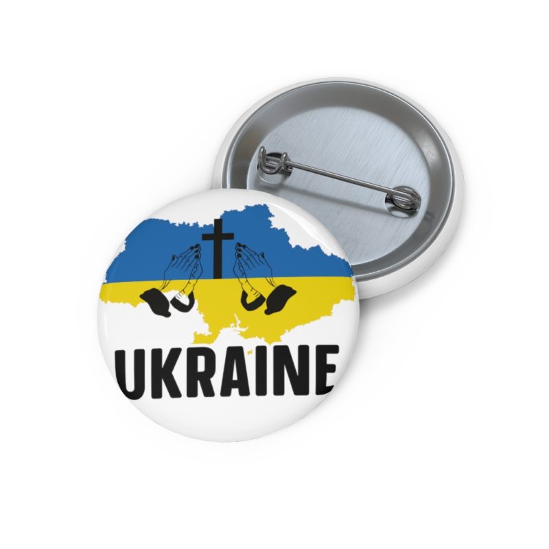 Pray for Ukraine Pin Buttons - Image 3