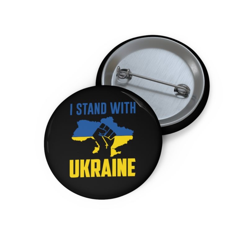 I Stand with Ukraine  Pin Buttons - Image 3