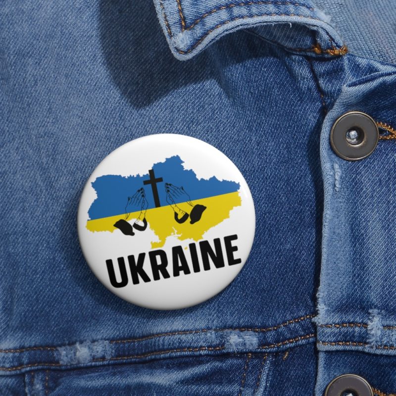 Pray for Ukraine Pin Buttons - Image 6