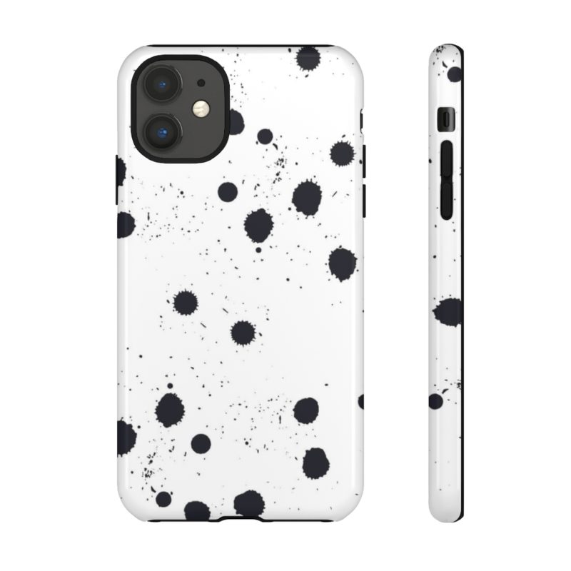 Black splattered dots - Phone Cases - Image 19