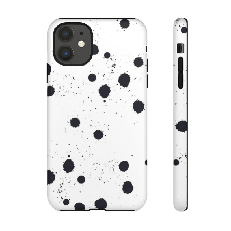 Black splattered dots - Phone Cases - Image 20