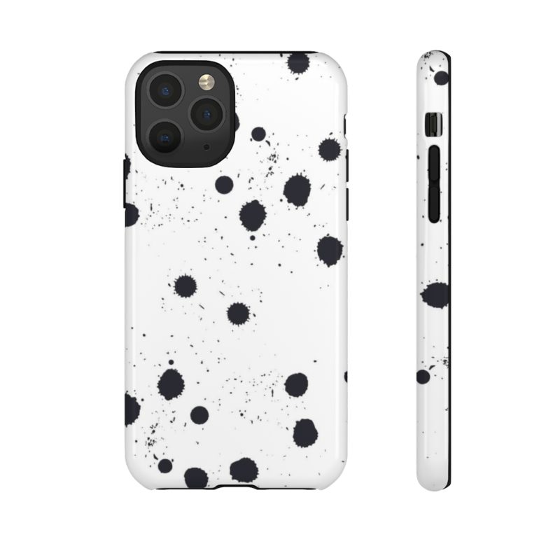 Black splattered dots - Phone Cases - Image 21