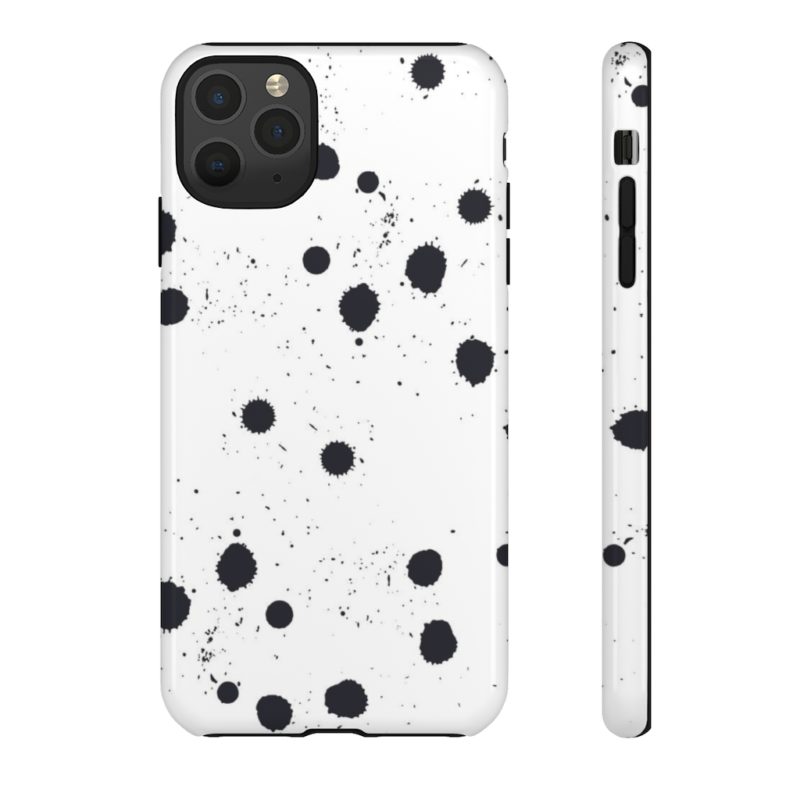 Black splattered dots - Phone Cases - Image 23