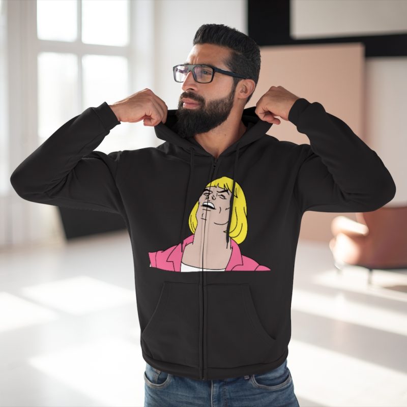 He-Man Laughs Retro Cartoon Unisex Hooded Zip Sweatshirt - Image 19
