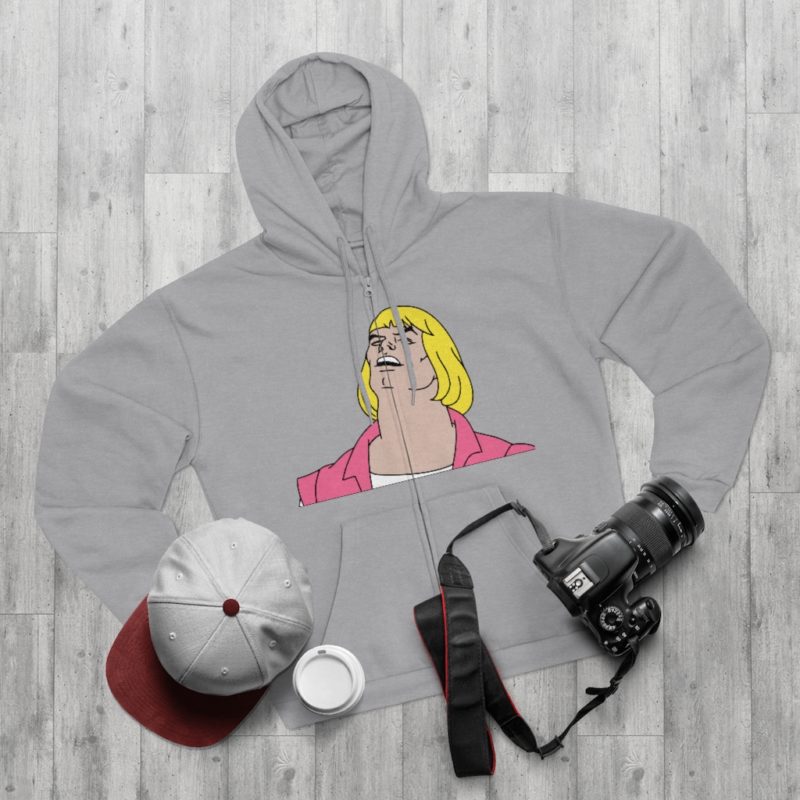 He-Man Laughs Retro Cartoon Unisex Hooded Zip Sweatshirt - Image 12