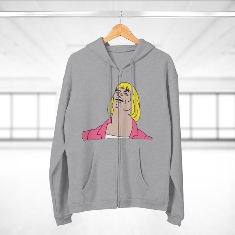 He-Man Laughs Retro Cartoon Unisex Hooded Zip Sweatshirt - Image 13