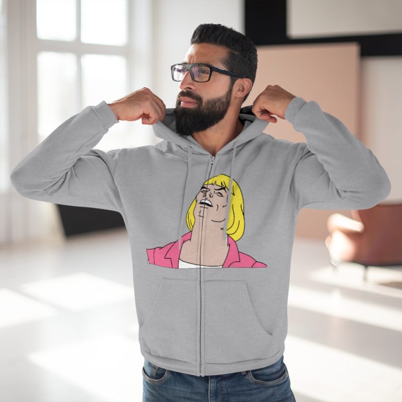 He-Man Laughs Retro Cartoon Unisex Hooded Zip Sweatshirt - Image 14