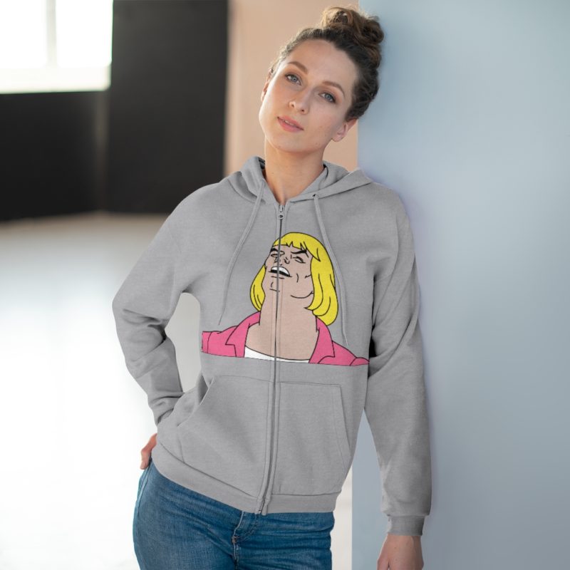 He-Man Laughs Retro Cartoon Unisex Hooded Zip Sweatshirt - Image 15