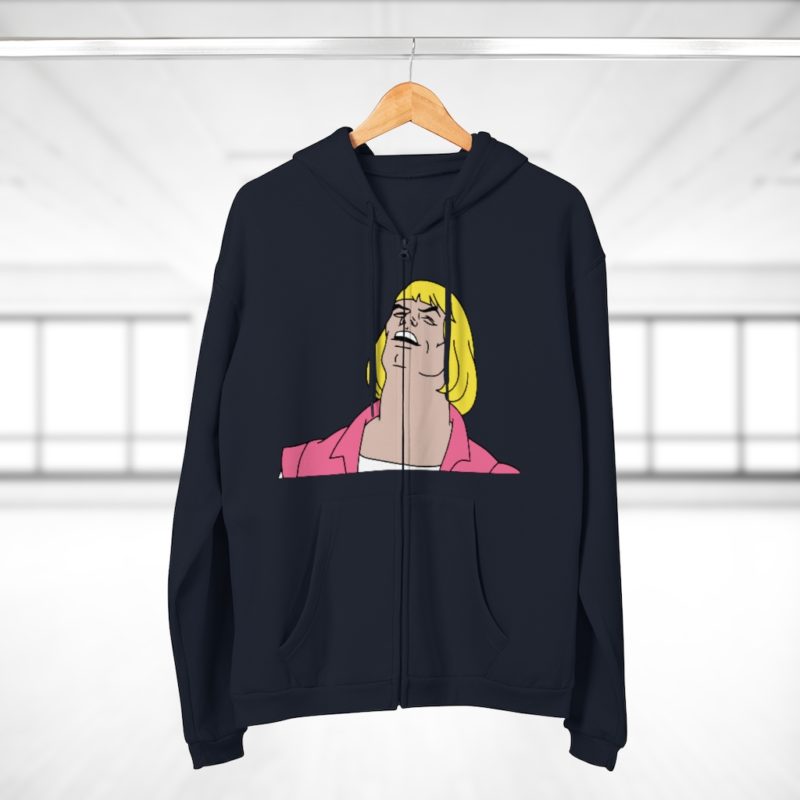 He-Man Laughs Retro Cartoon Unisex Hooded Zip Sweatshirt - Image 8