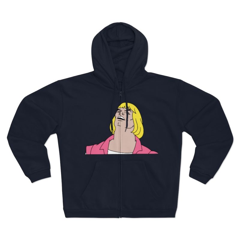 He-Man Laughs Retro Cartoon Unisex Hooded Zip Sweatshirt - Image 6