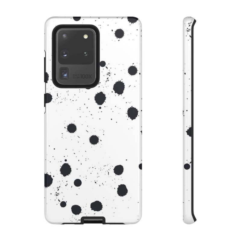 Black splattered dots - Phone Cases - Image 49