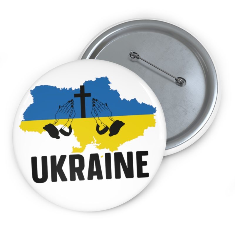 Pray for Ukraine Pin Buttons