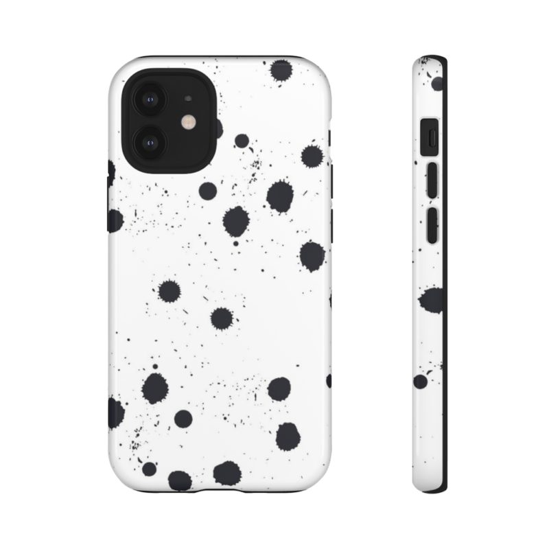 Black splattered dots - Phone Cases - Image 65