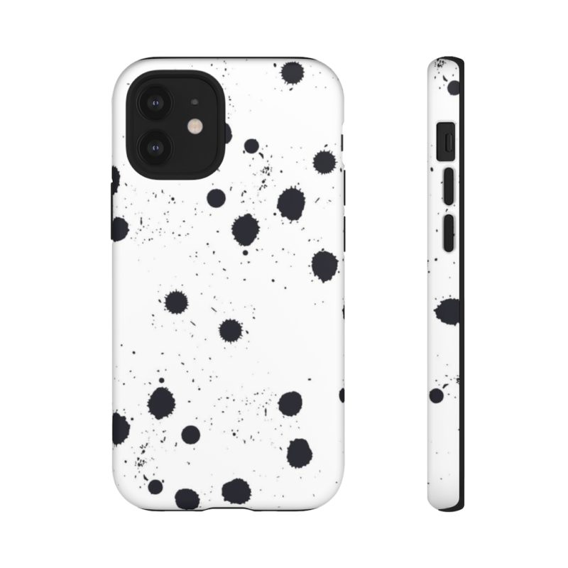 Black splattered dots - Phone Cases - Image 66
