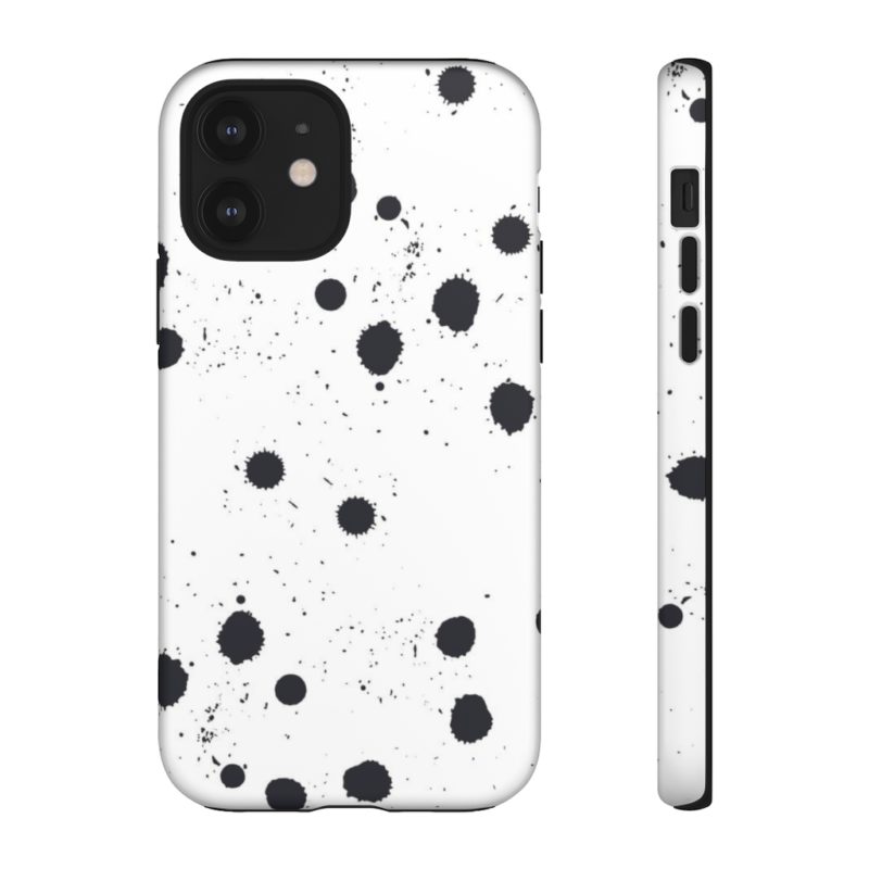 Black splattered dots - Phone Cases - Image 64