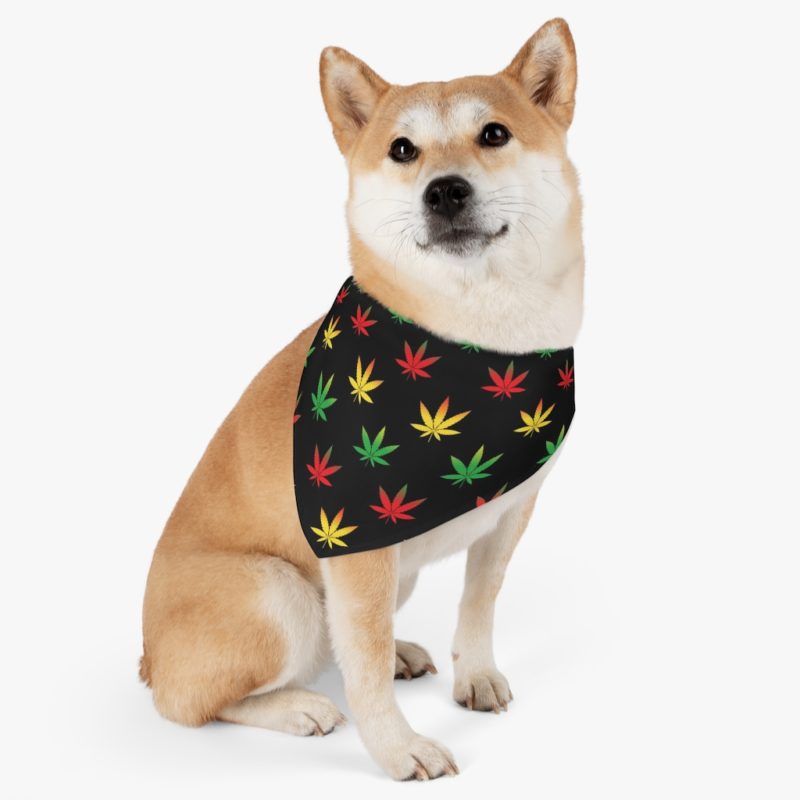 420 Dog Pet Bandana Collar