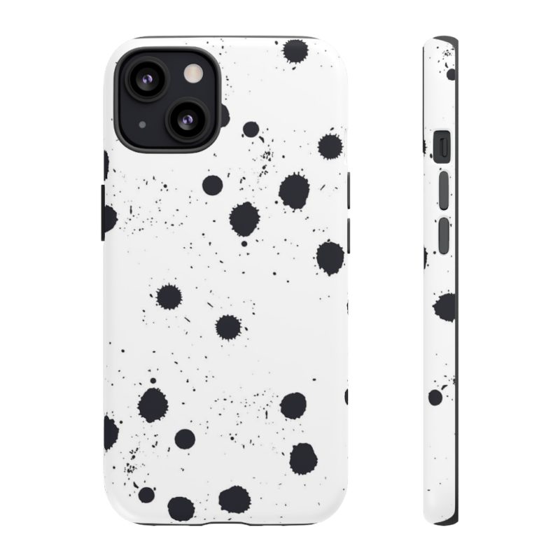 Black splattered dots - Phone Cases - Image 3