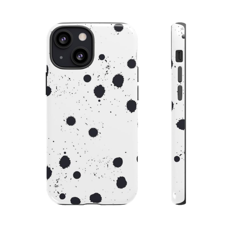 Black splattered dots - Phone Cases - Image 11