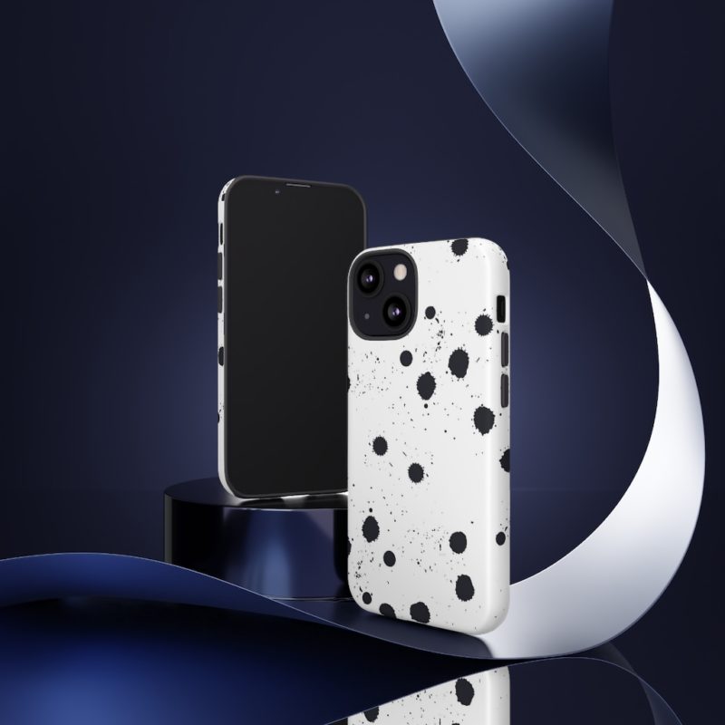 Black splattered dots - Phone Cases - Image 14